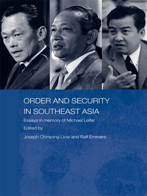 Title details for Order and Security in Southeast Asia by Ralf Emmers - Available